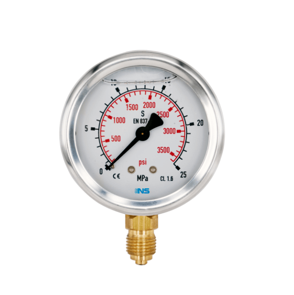 Bourdon Tube Oil Fuel Gas Water Pressure Gauge
